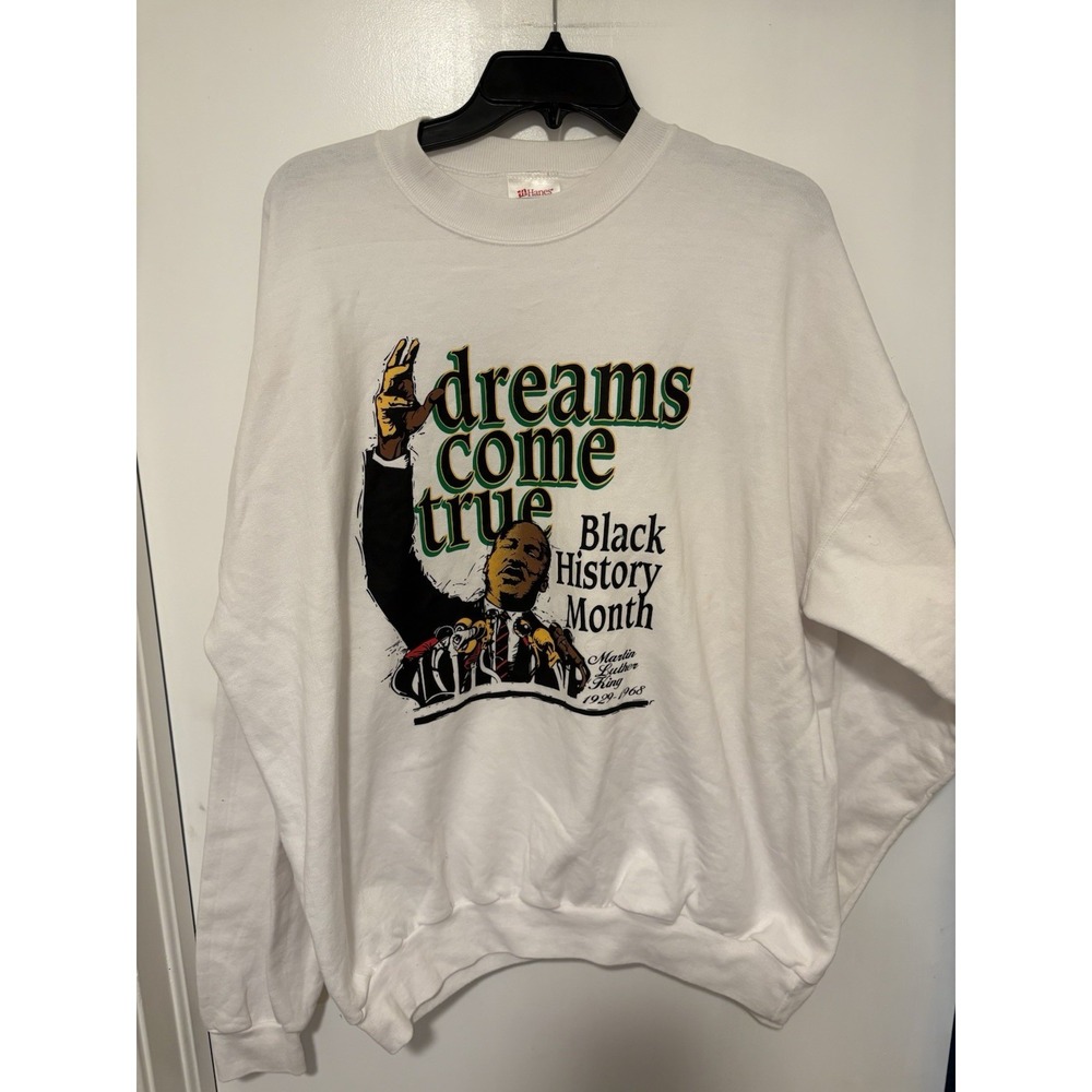 Vintage Y2K Black History Month MLK Sweatshirt Size XL